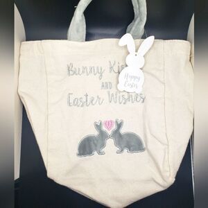 Easter bunny tote basket